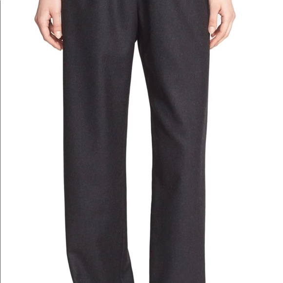 Leg Wool Cashmere Trousers 